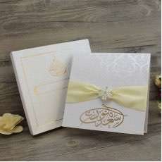 Flocked Rose Invitation Card Foiling Wedding Invitation with Paper Box Personalized Custom